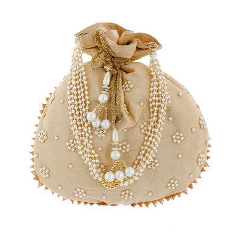 Kuber Industries Ethnic Silk Potli Bags for Shagun Gifting | Ladies ...