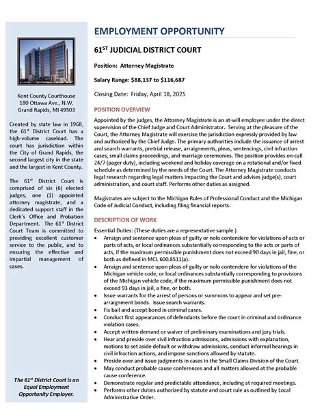 EMPLOYMENT OPPORTUNITY -- 61ST JUDICIAL DISTRICT COURT - GRBA Blog