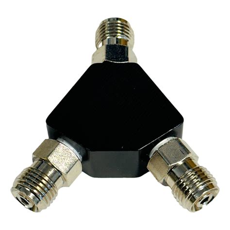 Oxygen DISS Y Block One DISS Male Check Valve Inlet by Two DISS Male Check Valve Outlets ...