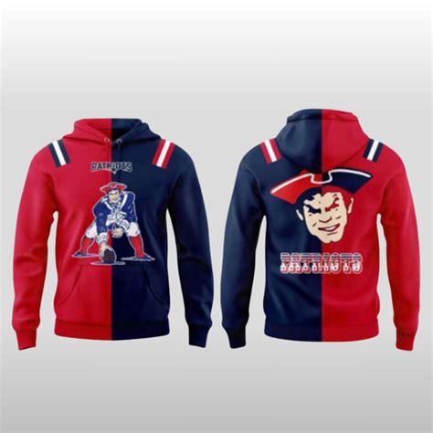 New England Patriots 1992 2025 Mix Colors Throwback Hoodie - Zerelam