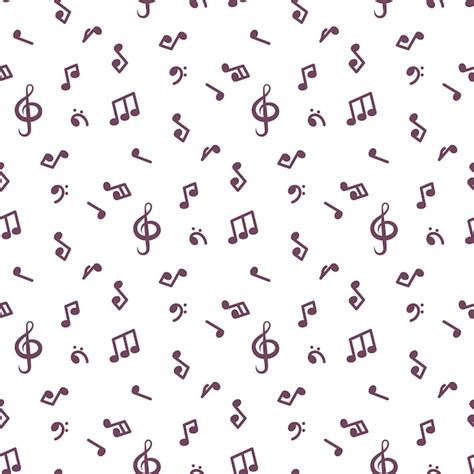 Musical notes pattern | Premium Vector