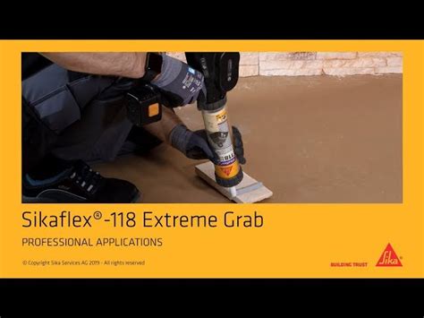Construction Adhesive - Sikaflex 118 Extreme Grab Trader - Wholesaler ...