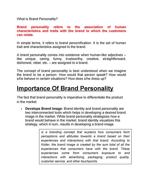 Brand Personality, Brand Image - What is Brand Personality? Brand ...