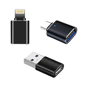 UNIGEN AUDIO 3-Pack OTG Adapter Set | USB-A, USB-C & Lightning Charger ...