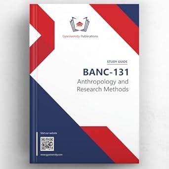 BANC-131: Anthropology and Research Methods (IGNOU Study Guide Book ...