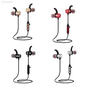 45FF TF Card Running Silver Wireless Bluetooth Headset Mic HiFi BT4.1 ...