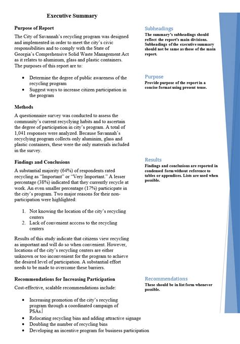 Executive Report Example 的图像结果