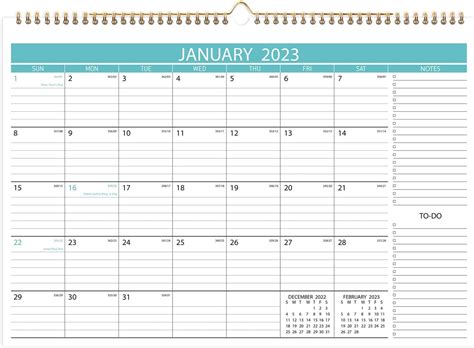 2023 Wall Calendar - Wall Calendar 2023 Monthly, Jan | Ubuy India