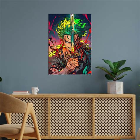 High-Quality Metal Posters - One Piece Roronoa Zoro OP26 | Vibrant ...