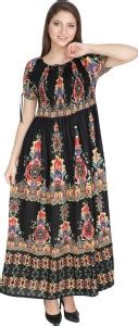 ukal Women Maxi Black Dress - Buy ukal Women Maxi Black Dress Online at ...