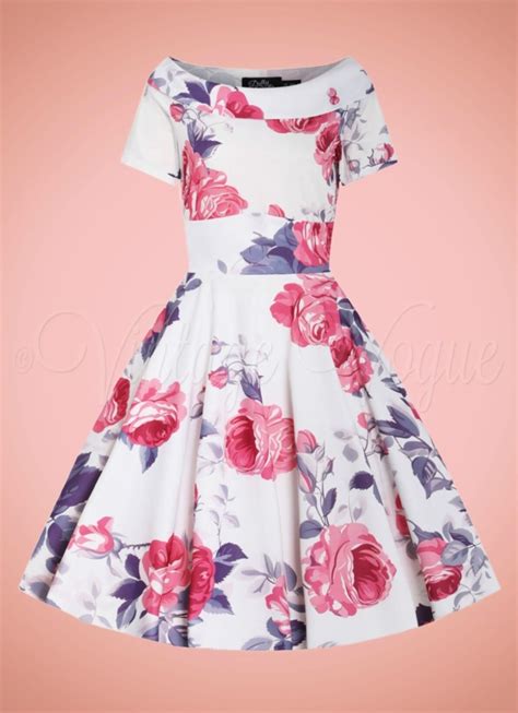 Hearts and Roses 50's Retro Vintage Kleid "Gracie Floral Swing Dress ...