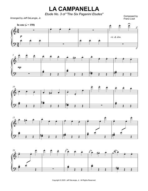 La Campanella Sheet Music