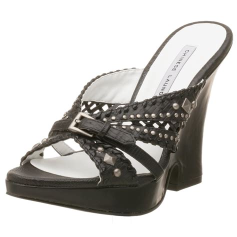 Buy Chinese Laundry Women's Krisa Wedge Sandal,Black,5.5 M at Amazon.in