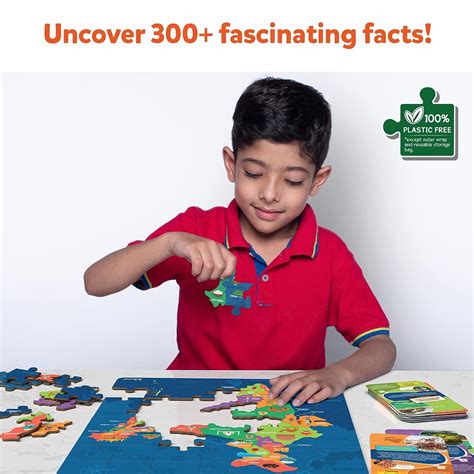 Buy Skillmatics India Map Puzzle - 70 Pieces, Educational Toy for ...