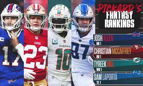 Pickard's Week 1 Fantasy Football Rankings (2024) - Prime Time Sports Talk