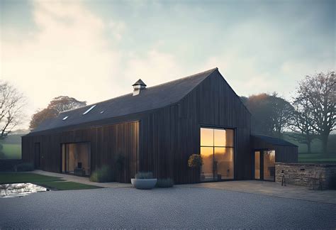 Black Barn - Modern Retreat Class Q Countryside — Markos Design Workshop