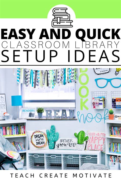 Easy Classroom Library Ideas - Teach Create Motivate