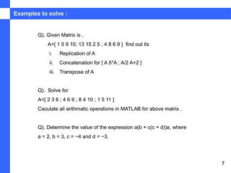 MATLAB Tutorial Matrices 的图像结果