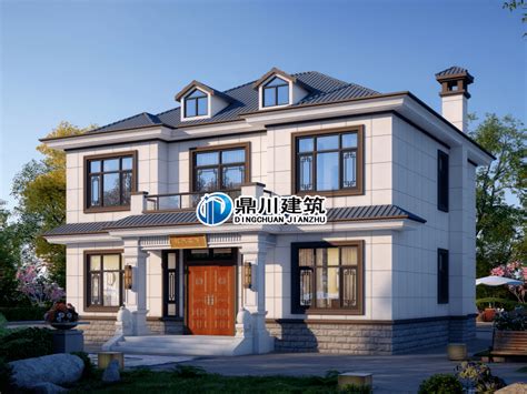 12米×11米，新中式二层别墅，7间卧室，老家建受欢迎，彰显独特魅力_设计