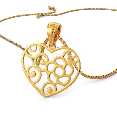 Joyalukkas 22k (916) Yellow Gold and Pendant for Girls : Amazon.in ...
