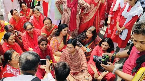 UP Mahila Congress protests non-implementation of women's reservation