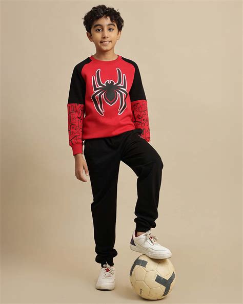 Spiderman Printed Regular Fit Sweatshirt For Boys – Kidsville