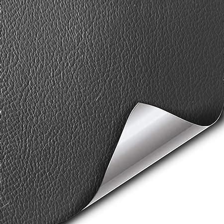 SUNBIRD Black Leather Adhesive Weatherproof Faux Leather Vinyl 12 X 24 ...