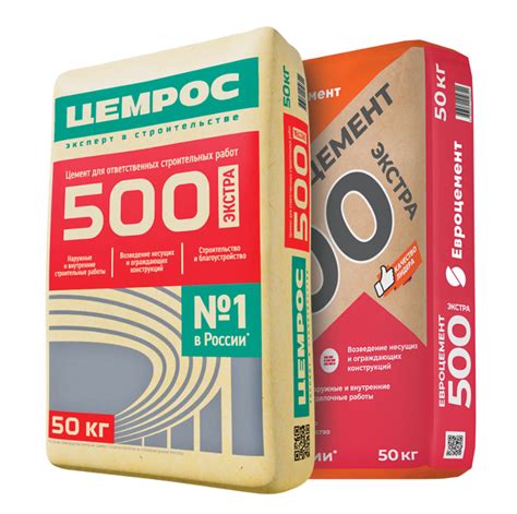 Евро цемент ПЦ 500Д0 50кг (39 меш/под) купить по цене 629 руб в Твери и ...
