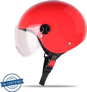 Steelbird SBH-16 Dex ISI Certified Open Face Helmet Motorbike Helmet ...