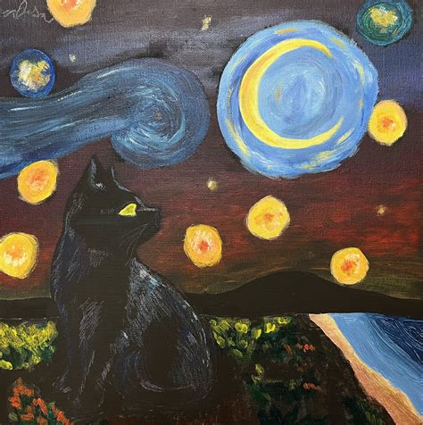 The Bishop Gibbons Artists Paint On The Black Canvas We Sent Them. Take ...