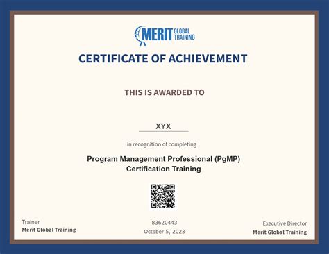PgMP Certification Course | Merit Global Training