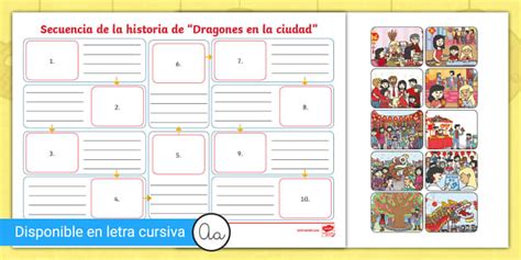 Actividad: Secuencia de la historia de Dragones en la ciudad- Guía de ...