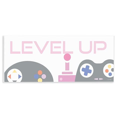Stupell Industries Level Up Retro Joysticks Wall Plaque Art By Yass ...