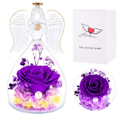 Buy Ztl Angel Rose Figurines Angel Gifts for Women, Mothers Day ...