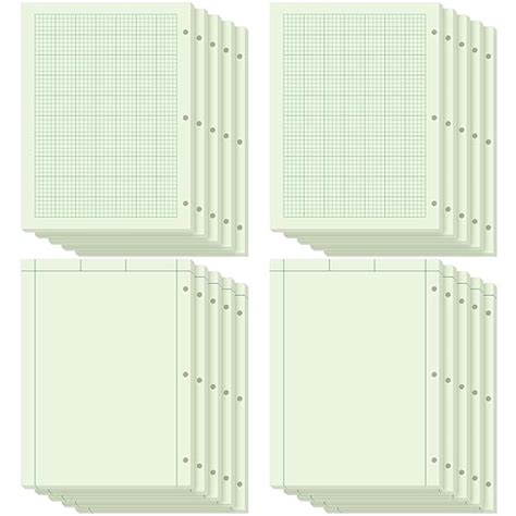 Seajan 20 Pcs 2000 Sheets Engineering Computation Pad Bulk 8.5 x 11 ...