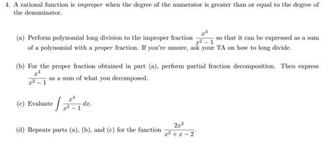 Image result for What Is a Improper Rational Function