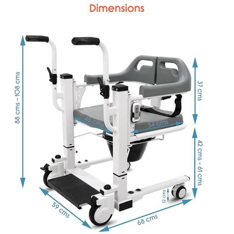 KosmoCare Electric Lift Patient Transfer Wheelchair – Goldage.life