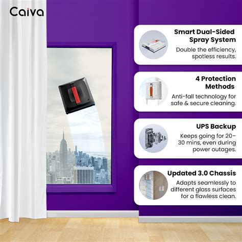 Caiva K3 Window Cleaning Robot - Automatic Glass Cleaner | India – caiva.in