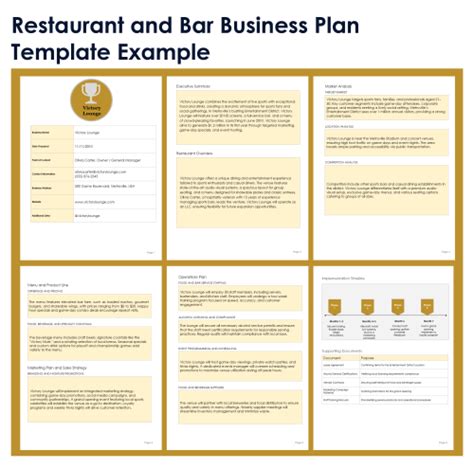 Small Restaurant Business Plan Template 的图像结果