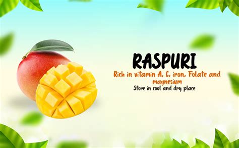 Fresh Mango, Raspuri, 1 Kg (5-6 pcs) : Amazon.in: Grocery & Gourmet Foods
