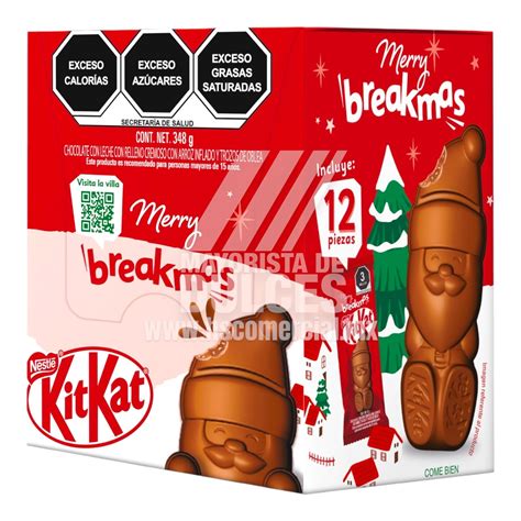 Nestlé chocolate Kit Kat Santa Claus paquete con 12 sobres de 29g (Caja ...