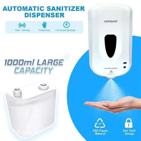 Automatic Wall Mounted Sensor Touchless Sanitizer Dispenser 1000ml ...