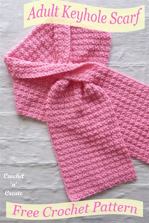 Adult Crochet Keyhole Scarf Pattern 的图像结果