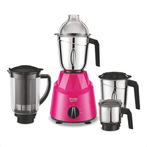 Preethi Galaxy Plus MG-250 Mixer grinder | 750 watt | Pink/Black | 4 J ...