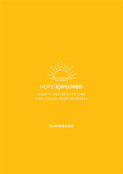 Buy Hope Explored Handbook: What's the best future you could ever ...