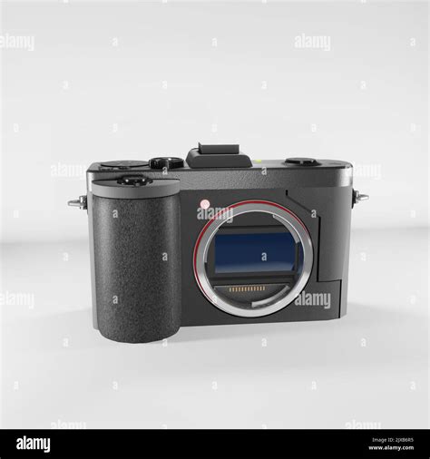 professional DSLR camera 3D image. mirrorless digital camera isolated ...