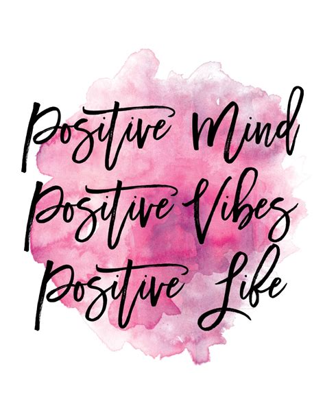 Buy Mailed Print / Positive Mind Positive Vibes Positive Life / Online ...