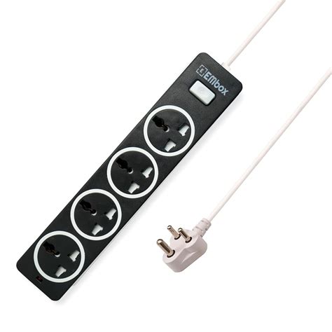 Buy EMBOX 10A Extension Board with Master Switch-Extension Cord with 4 ...