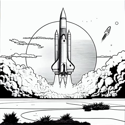 Nasa Rocket Coloring Pages