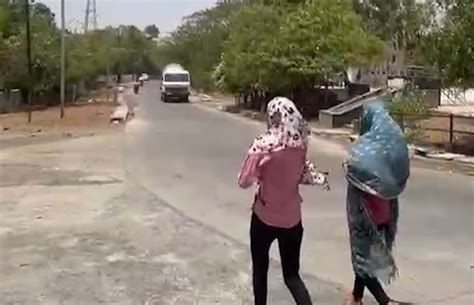 This district MP struggling scorching heat sun showing fierce attitude ...